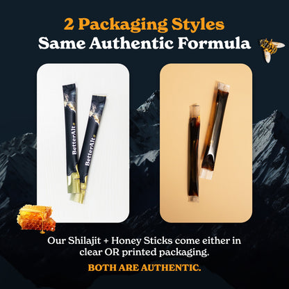 GOLD+ Shilajit Honey Sticks