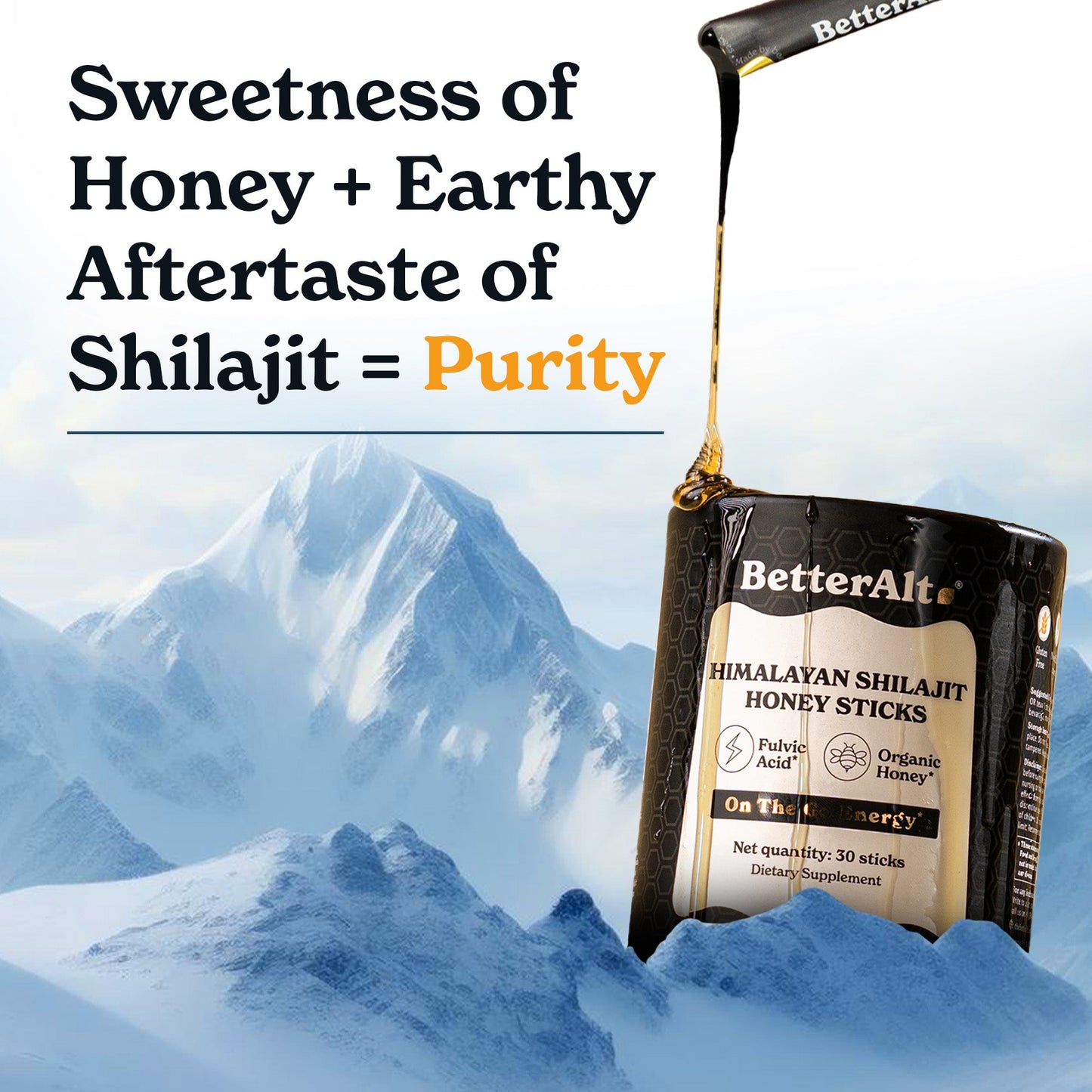 GOLD+ Shilajit Honey Sticks